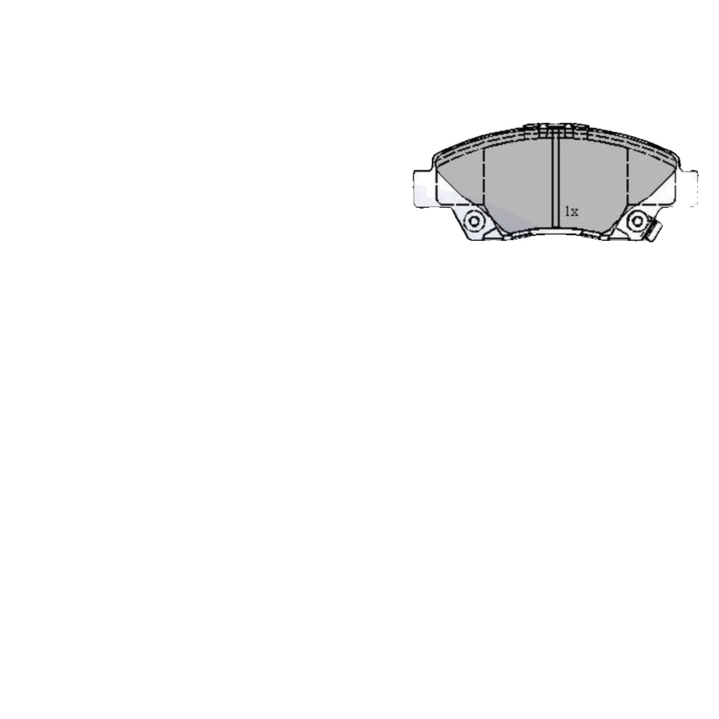 Front COMLINE CBP32036 Brake Pad Set, disc brake for HONDA