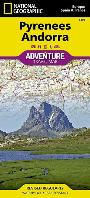 Pyrenees and Andorra Map  National Geographic Adventure Map