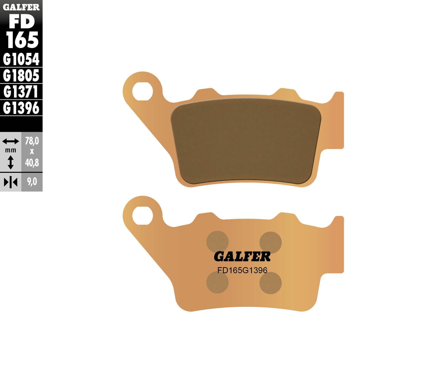 Galfer Rear Brake Pads APRILIA DORSODURO 1200 2011 FD165