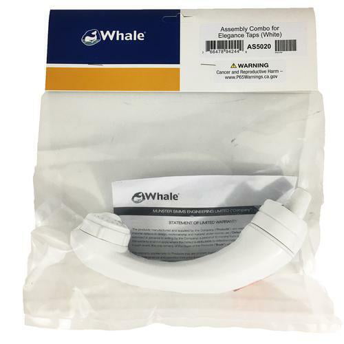Whale Elegance Short Spout Tap White Caravan Motorhome Boat AS5020