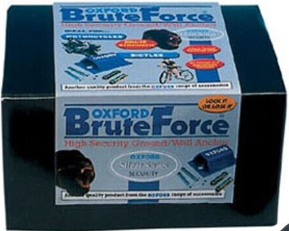 Oxford Brute Force Motorbike Motorcycle Ground Anchor Wall Anchor SOLD SECURE