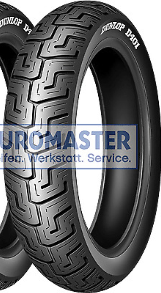 1 x 100/90 19 57H TL Front, Dunlop D401 Motorcycle Tyre - 1009019 (New)