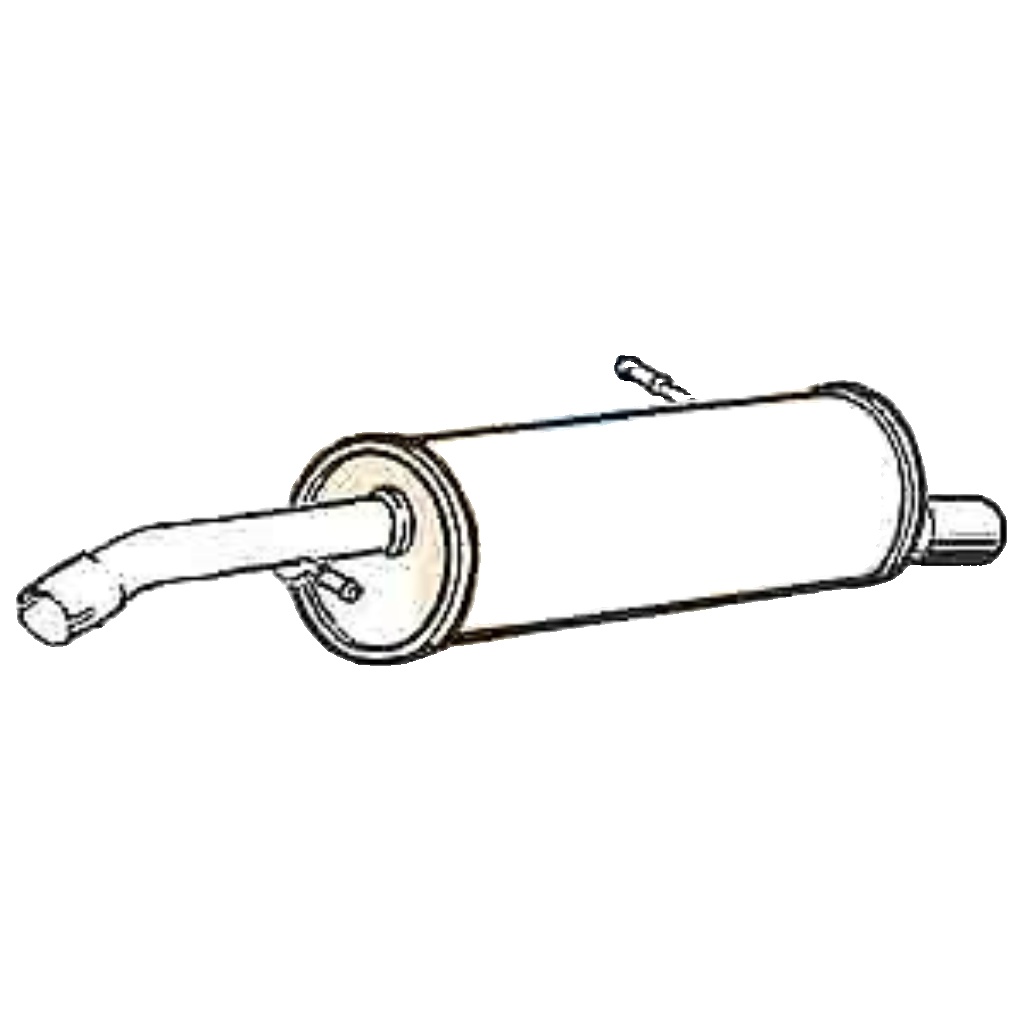 Klarius box with tail pipe fits Citroën c3 1.6 02-09 CN512M