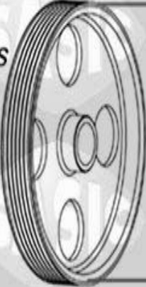 SASIC 2156017 Belt Pulley, crankshaft for OPEL