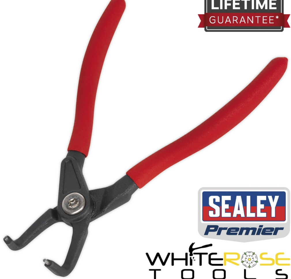 Sealey AK84553 Premier Circlip Pliers Internal Bent Nose 170mm