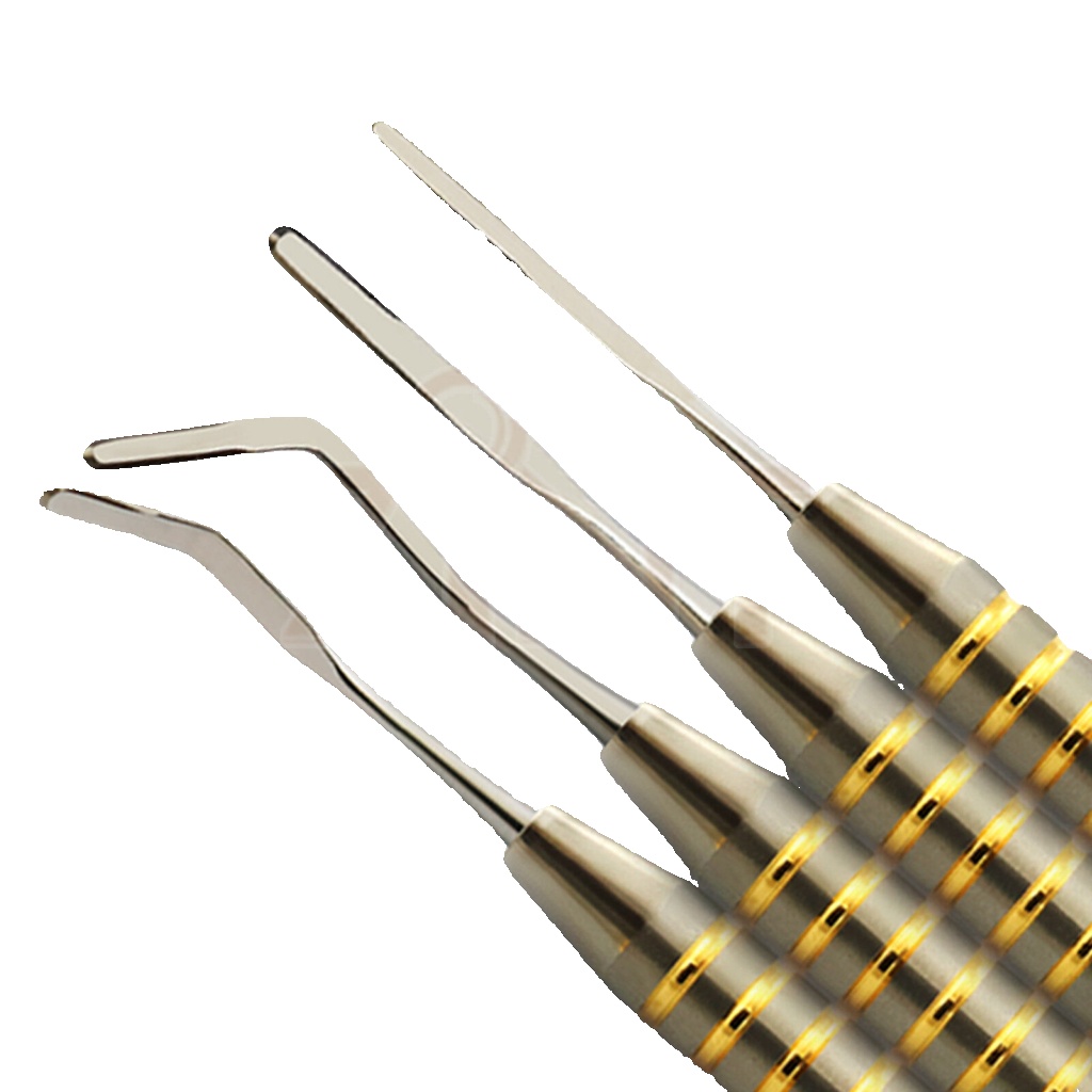 Set Of 4 Dental Periotomes Scalers Anterior Posterior Tooth Extracting Lab Tools