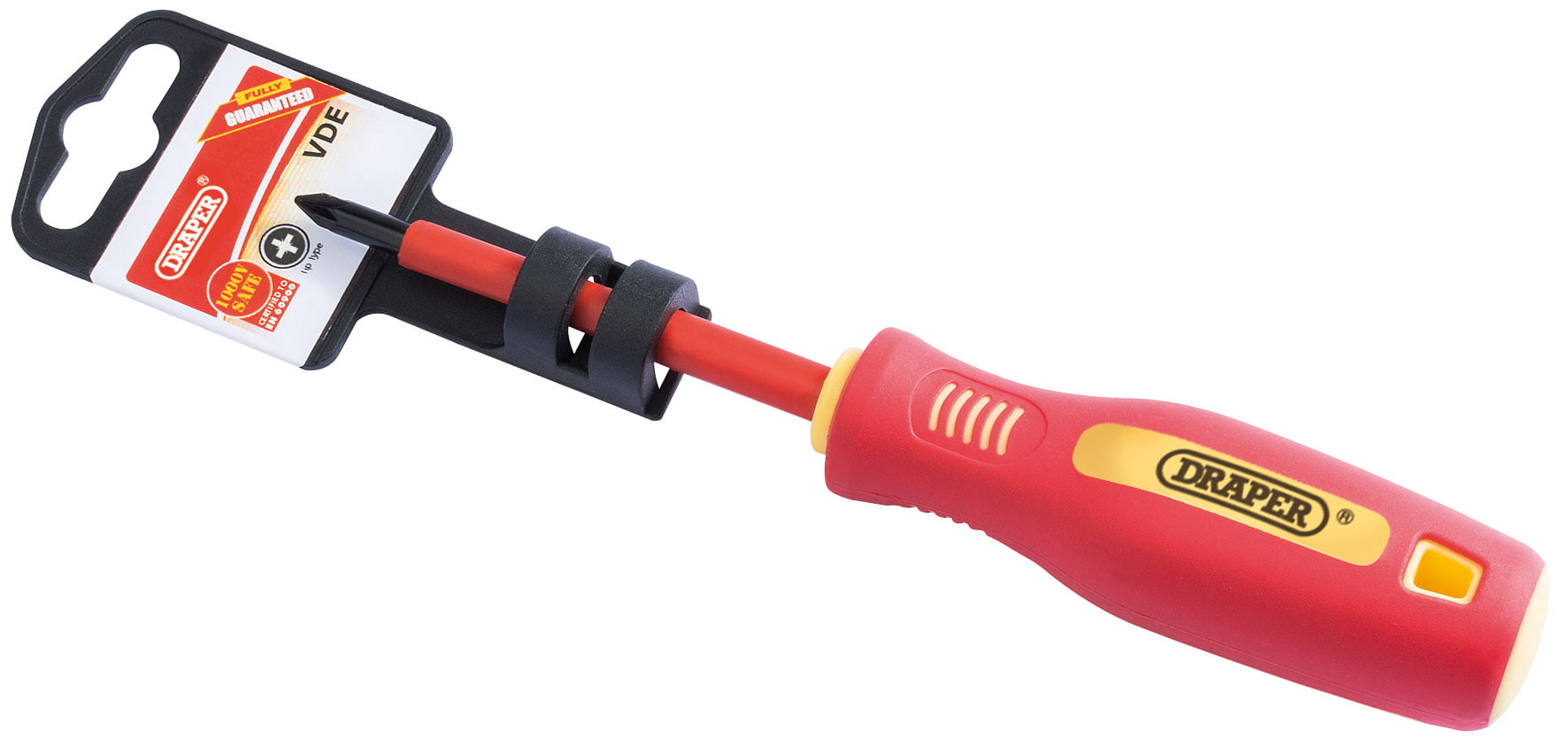 Draper 46533 Fully Insulated Soft Grip PZ TYPE Screwdriver No1 x 80mm
