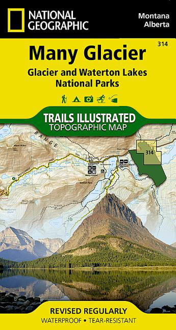 MANY GLACIER  Trails Illustrated National Geographic
