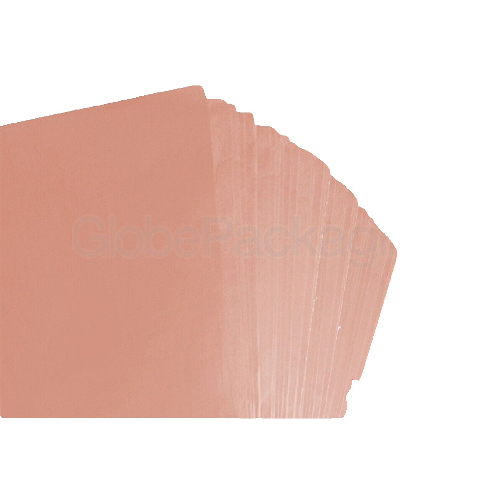 500 SHEETS OF PEACH COLOURED ACID FREE TISSUE PAPER 375mm x 500mm *QUALITY*