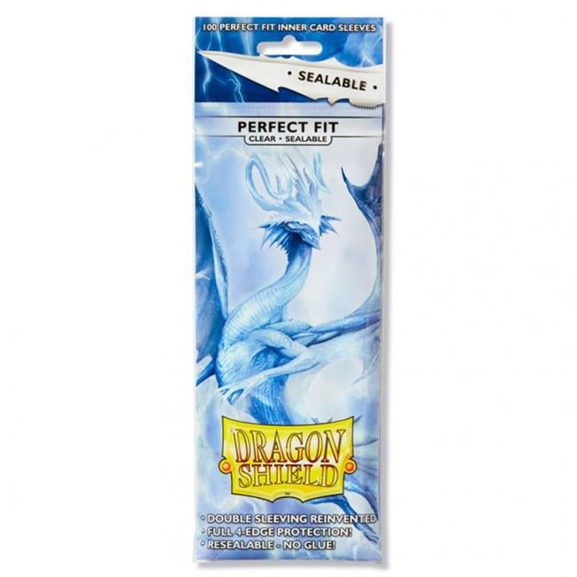 Dragon Shield: Perfect Fit Sealable Toploader Sleeves (100, Clear)