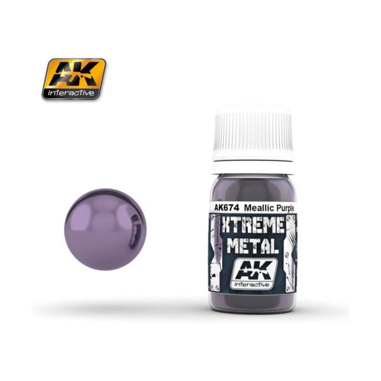 AK Interactive AK674 - Xtreme Metal Metallic Purple 30Ml - New
