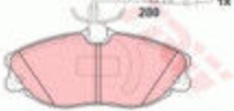Brake pads GDB1423 TRW for PEUGEOT CITROËN