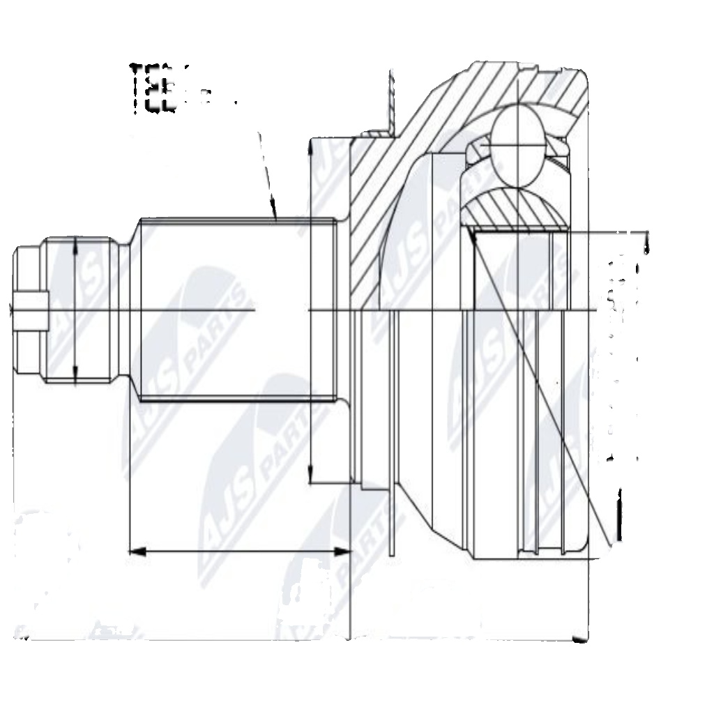 Fits NTY NPZ-SB-009 OUTER CV JOINT  ⭐UK Stock⭐