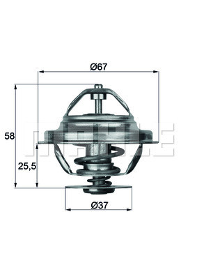 Thermostat Insert MAHLE TX 20 80D Quality MAHLE Genuine UK Stock