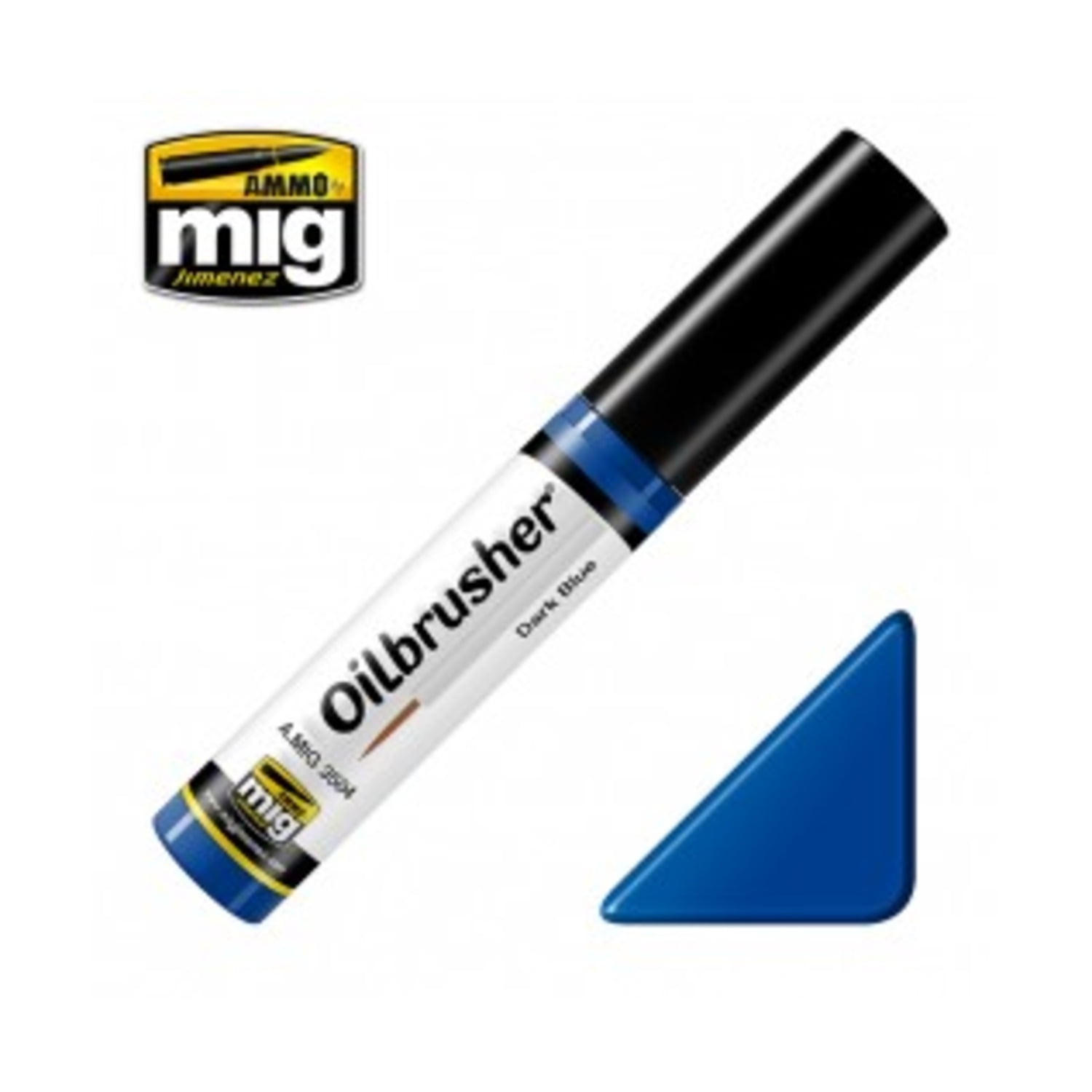 Ammo By Mig Jimenez Dark Blue Oilbrusher With Fine Brush Applicator - A.MIG-3504