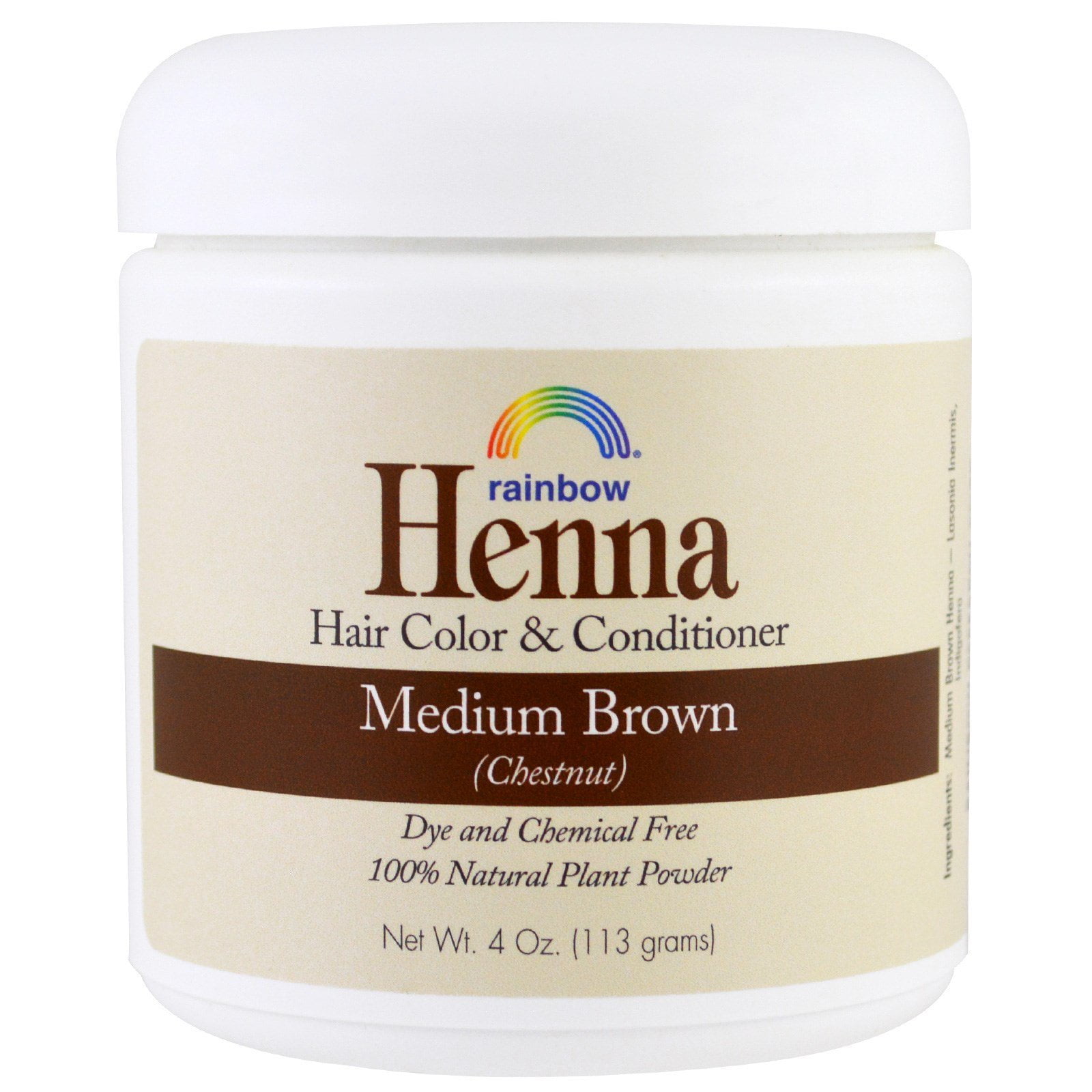 Rainbow Research Henna Hair Color And Conditioner Persian Medium Brown Chestnut - 4 Oz - Image 4