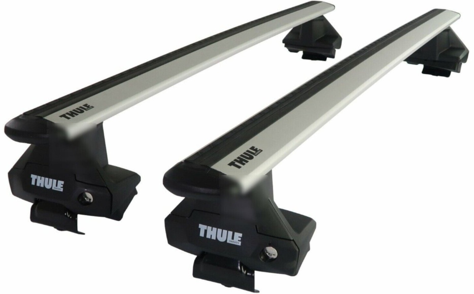 Thule Aluminium WingBar Evo Silver Roof Bars Set to fit Audi A7 11-18 Aero Pair