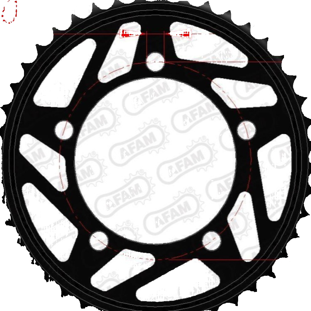 AFAM Standard Steel Sprocket 164800-Pitch 525 For Motorcycle Parts Accessories