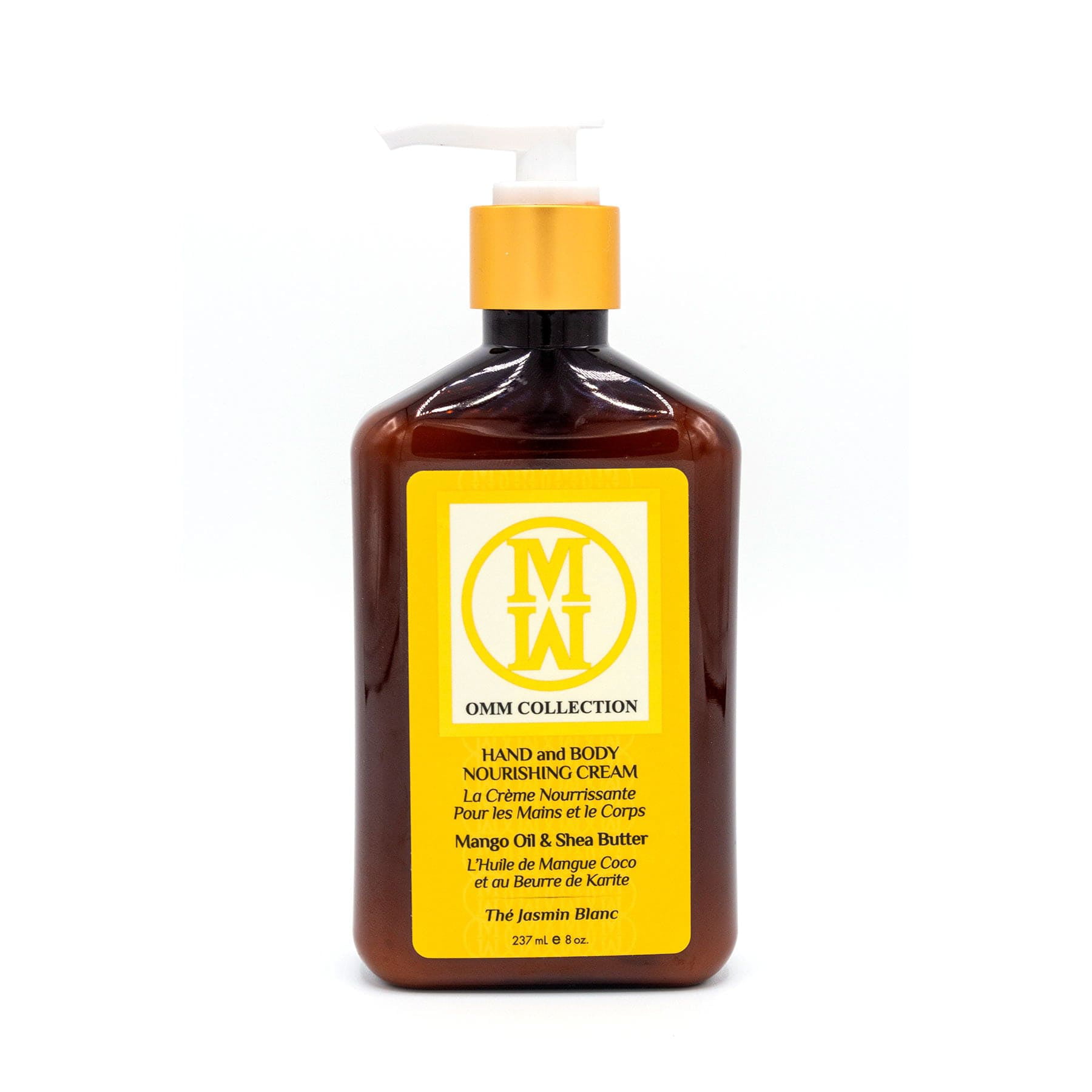 Omm Collection Cream Natural Shea Mango Cacao Hand & Body Lotion - Moisturizer & Lightweight For Dry Cracked Sensitive Skin - Non Greasy Super H