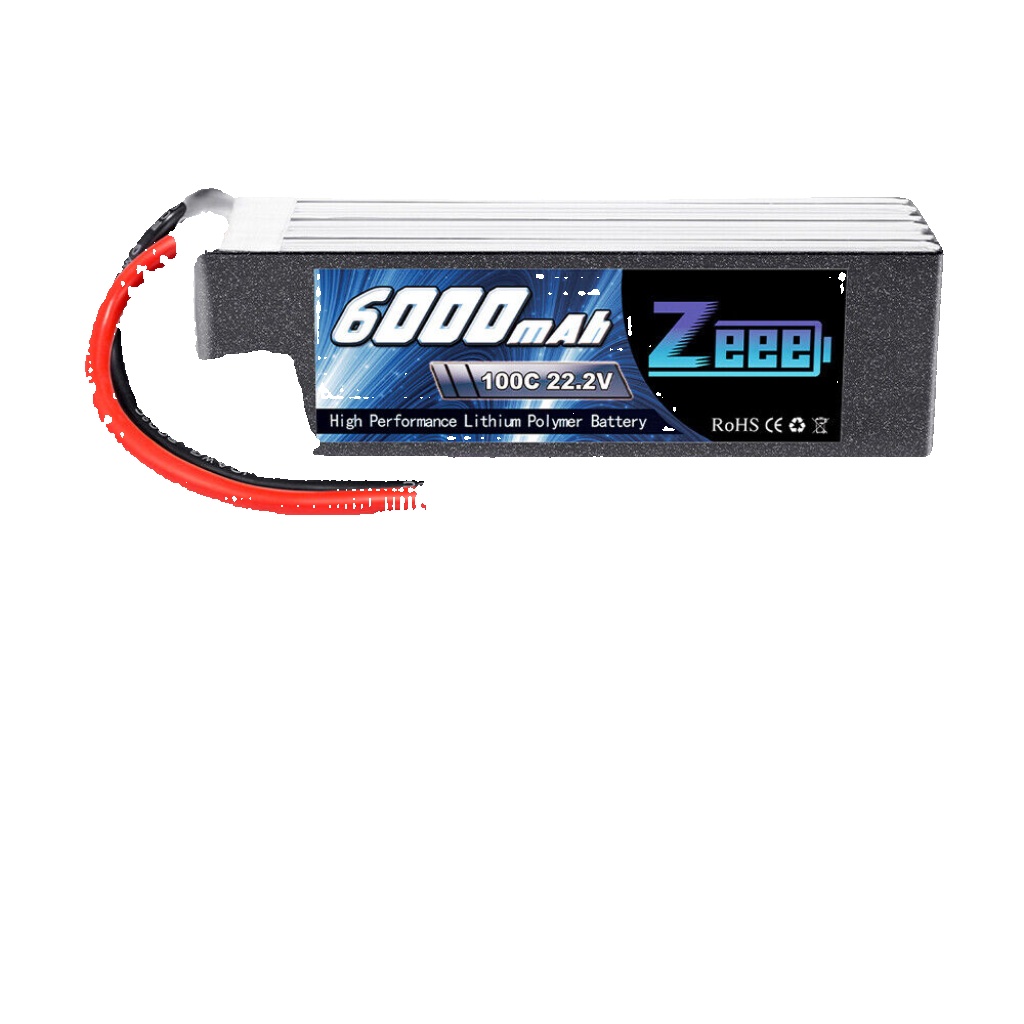 Zeee 22.2V 6S 6000mAh LiPo Battery 100C EC5 Plug for RC Car Truck Airplane Boat