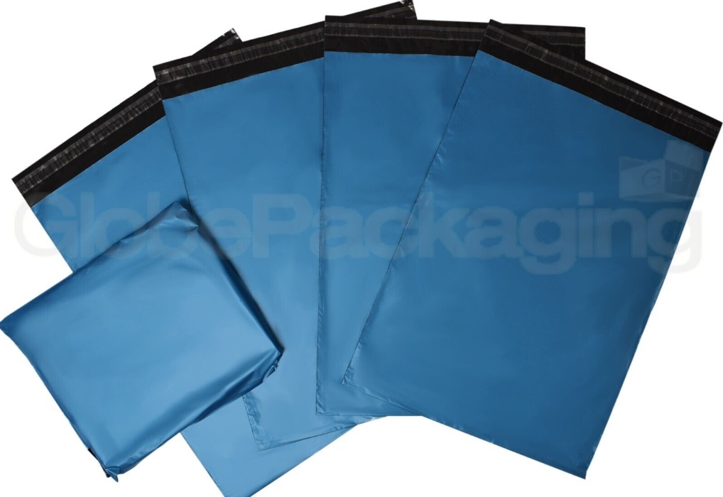 100 x Strong METALLIC BLUE 6x9"" Mailing Postal Postage Bags 6""x9"" (165x230mm)