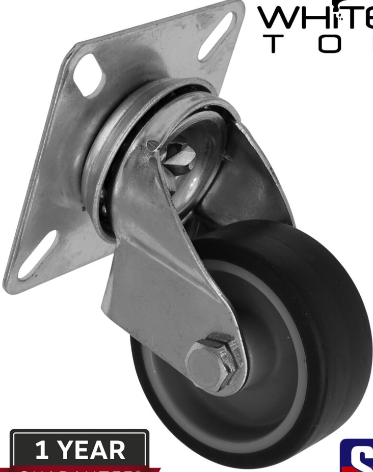 Sealey SCW250SPLEM 50mm Castor Wheel with Swivel Plate & Total Lock