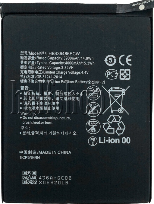 Internal Battery Pack For Huawei P20 Pro 4000mAh HB436486ECW Replacement UK