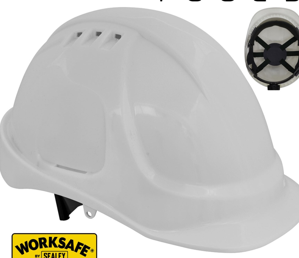 Hard Hat Safety Helmet Construction Builders Site Head Protection Unisex EN397