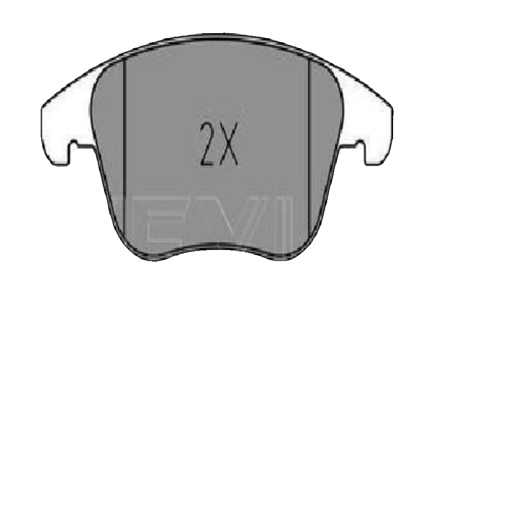 Front MEYLE 025 222 6920 Brake Pad Set, disc brake for FORD