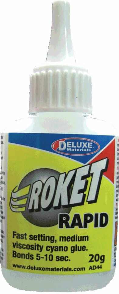 ROKET RAPID CA 20g cyano medium viscosity glue AD44 Deluxe Materials