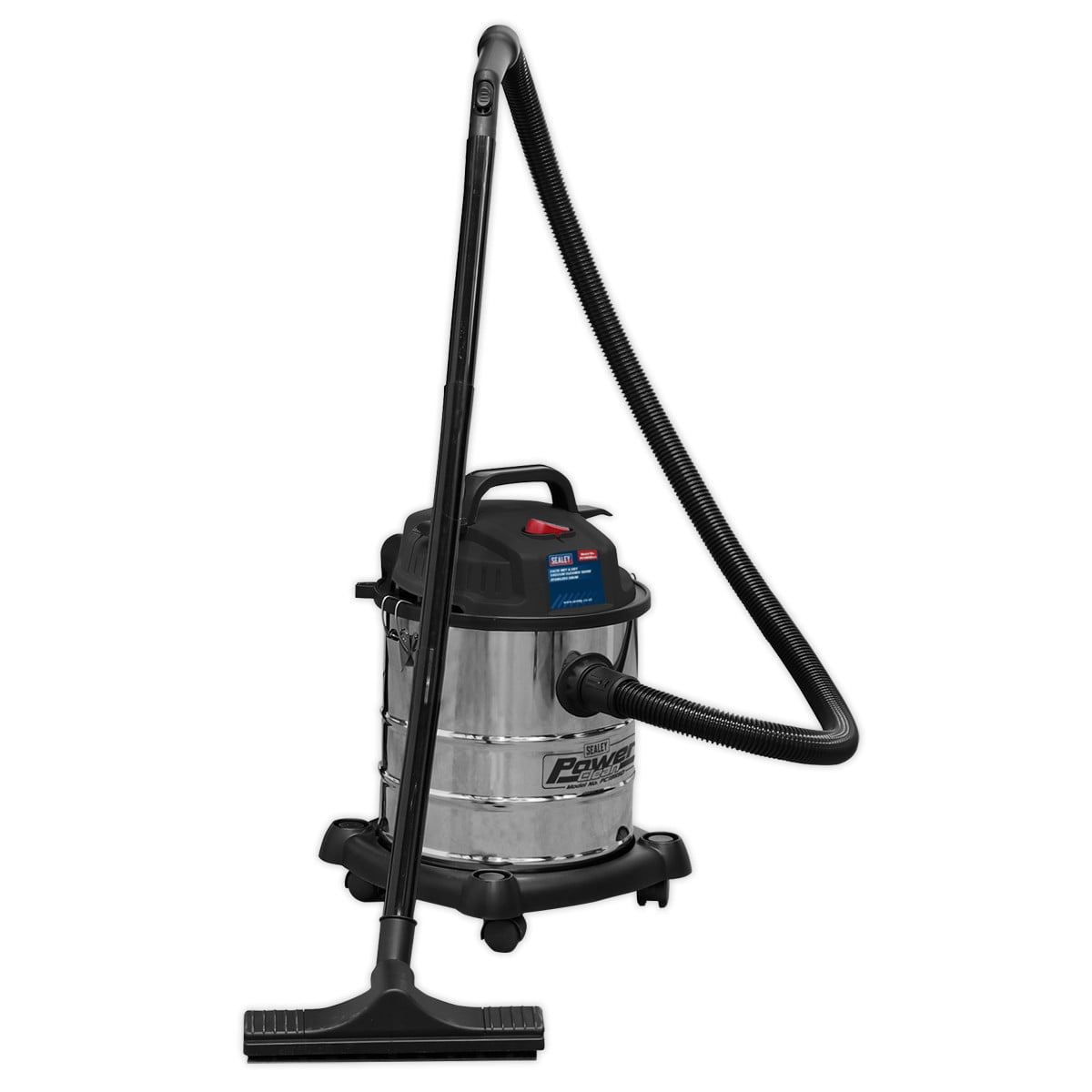 Sealey PC195SD 20L Vacuum Cleaner Wet & Dry Stainless Steel Drum 1200W/230V