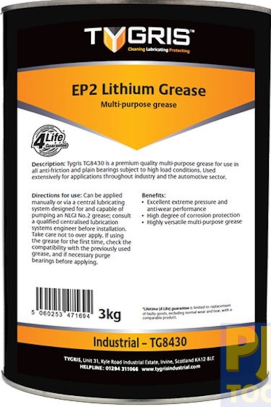 Tygris TG8430 3kg lithium EP2 grease