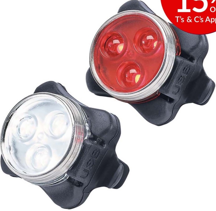 Draper Light Rechargeable Led Bicycle Set - Image 3