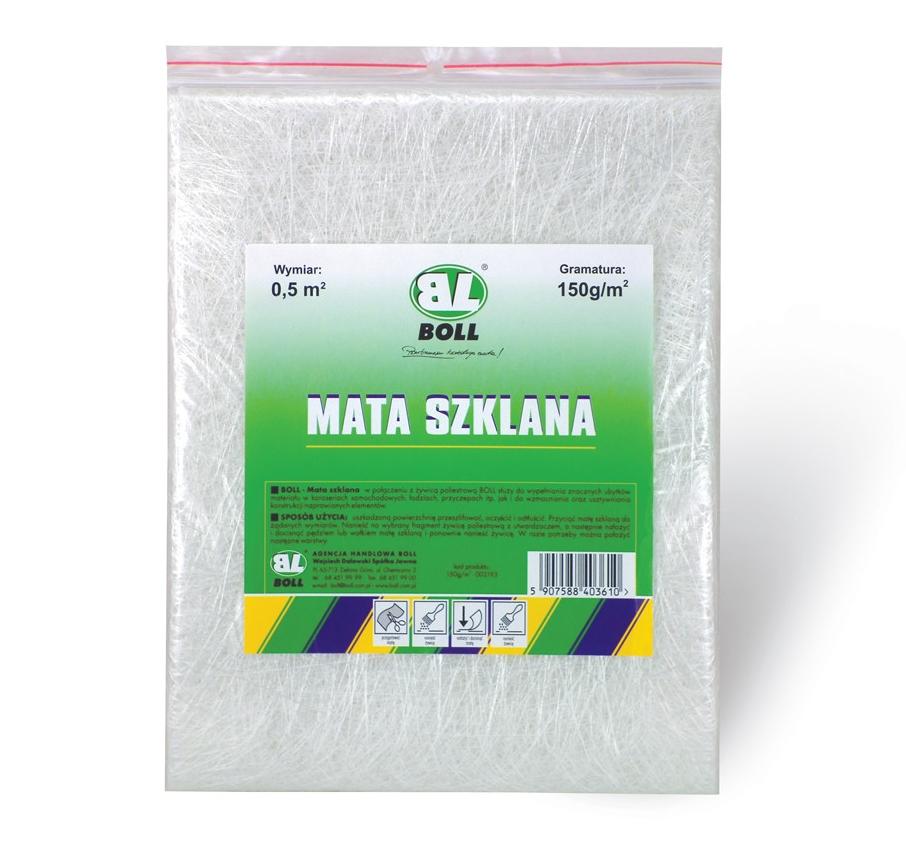 BOLL Medium Weight Fiber Glass Repair Mat Sheet 300g/m2 use with Resin Car Boat
