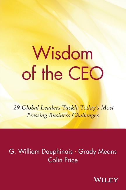 Wisdom of the CEO - 9780471357629
