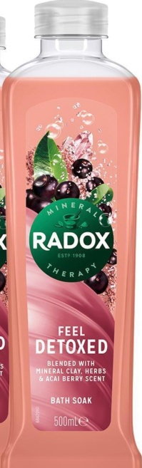 Radox 100% Nature Inspired Fragrance Bath Soak, Feel Detoxed, 6 Pack, 500ml