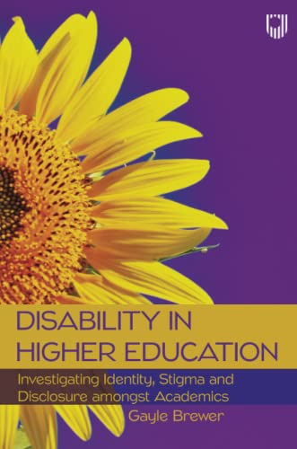 Disability in Higher Education Investigating Identity by Gayle Brewer PAPERBACK - Image 4