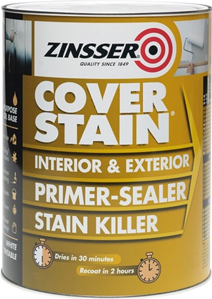 Zinsser Cover Stain Primer - Sealer 1 Litre ZINCSP1L - Image 3