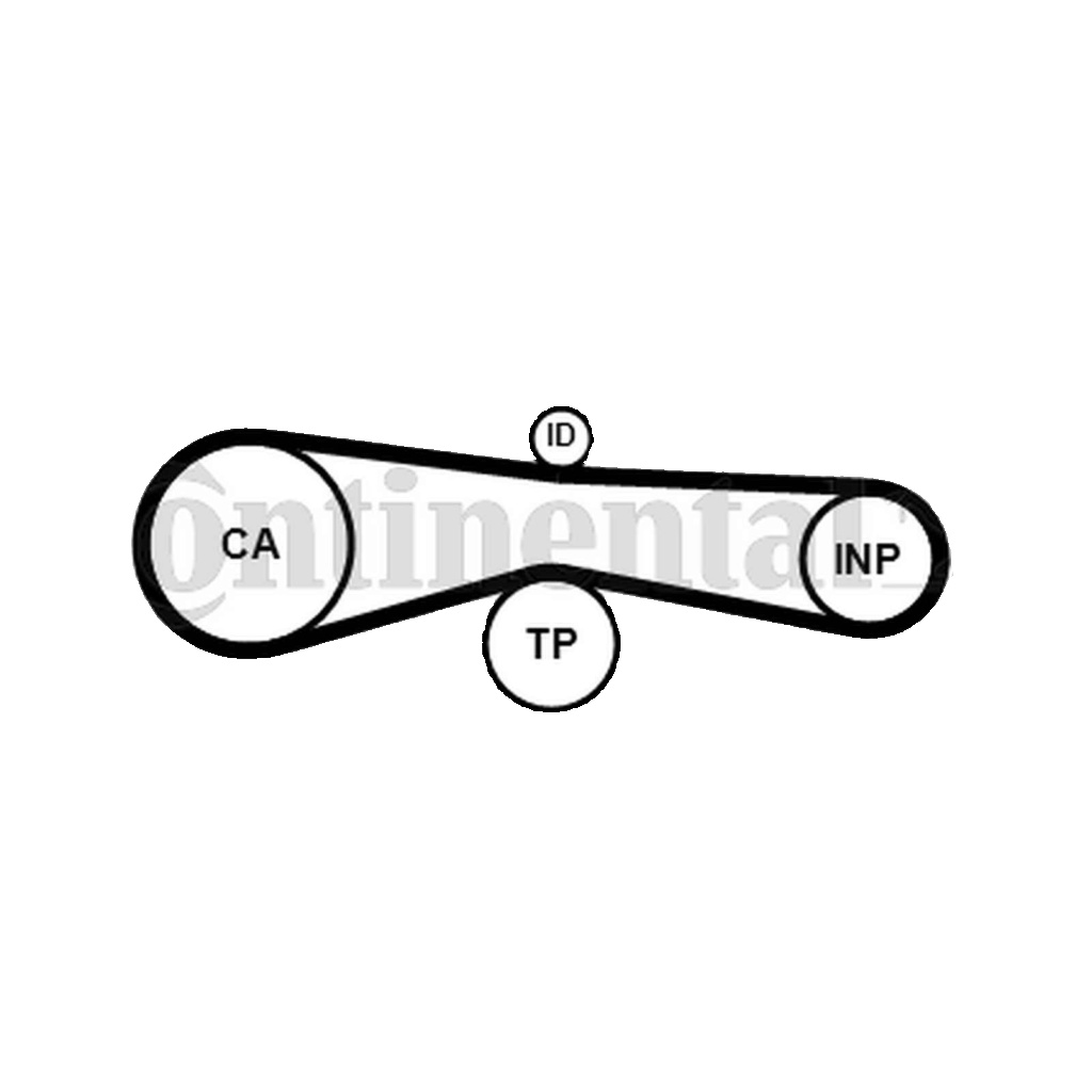 Original CONTINENTAL CTAM Timing Belt CT1131 for Audi Porsche VW