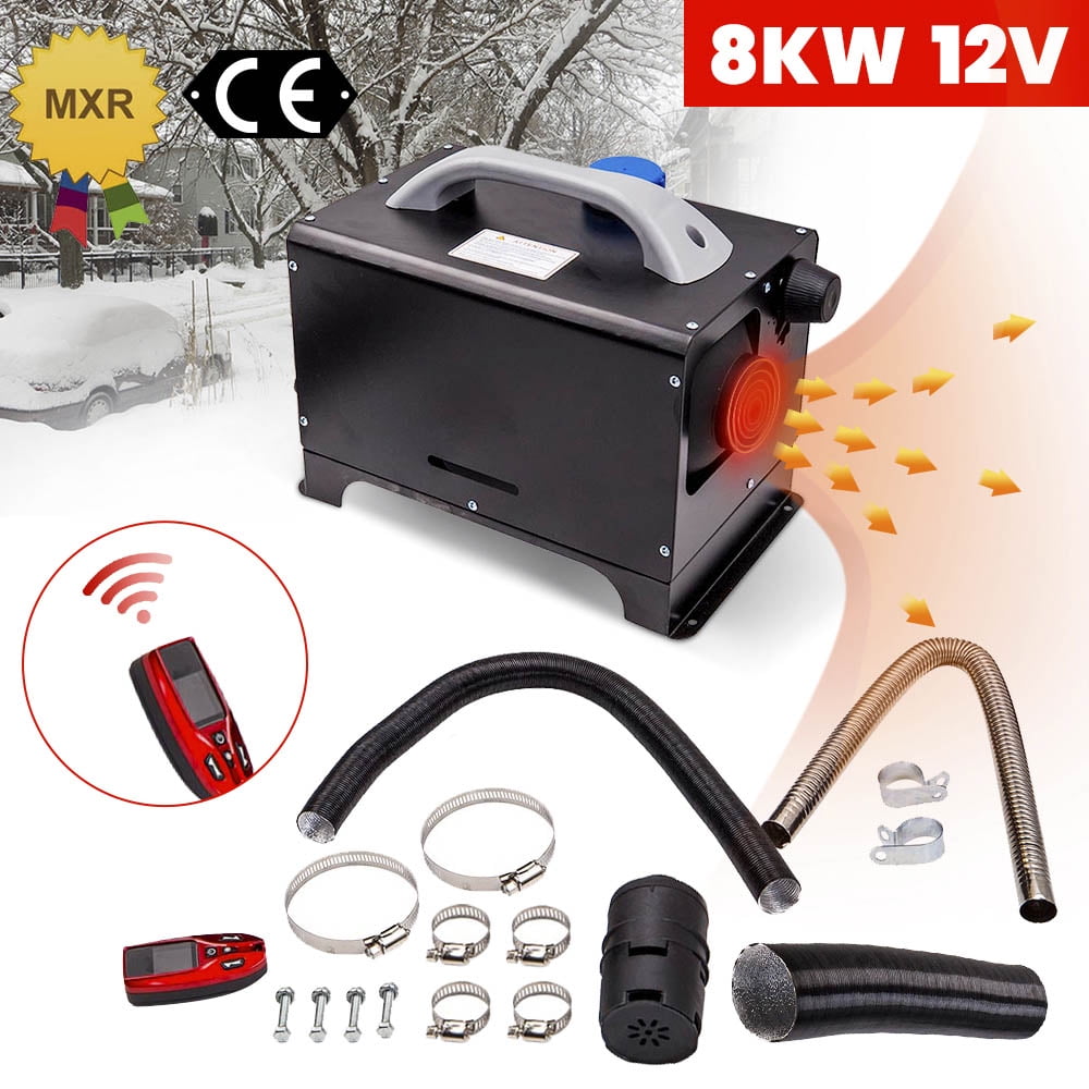 Air diesel Heater Battery Start+ App Remote 8KW 12V/24V For Car Boat + Adapter