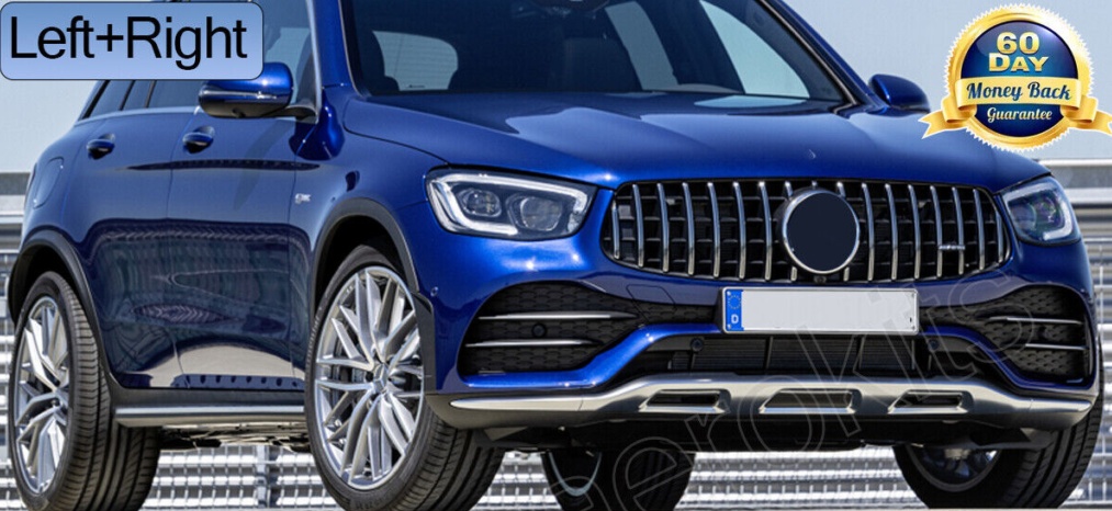 Left & Right For Mercedes GLC W253 X253 2019-2022 Headlight Headlamp Lens Covers