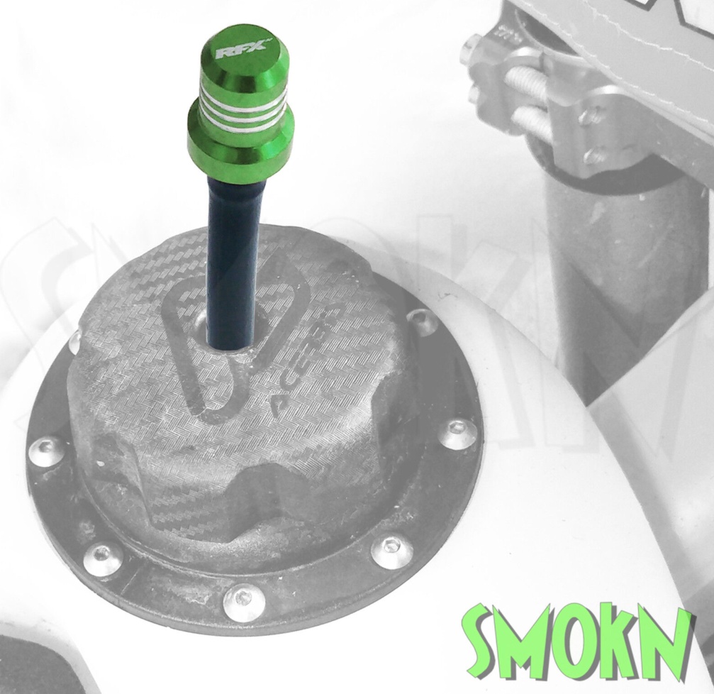 RFX Race Vent Tube - Shorty Inc 1 Way Cap (Green)