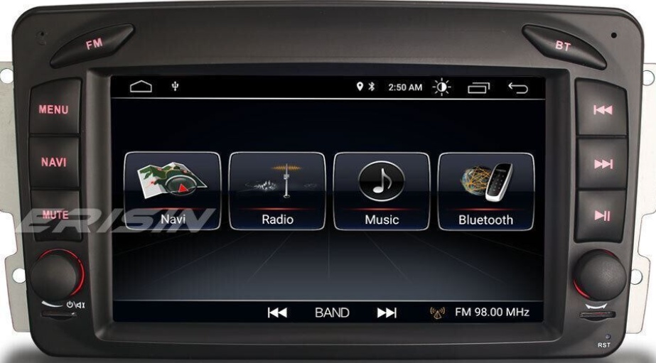 DAB+ Carplay Android 12 Car Stereo Sat Nav SWC Mercedes C/CLK/G Class W209 W203