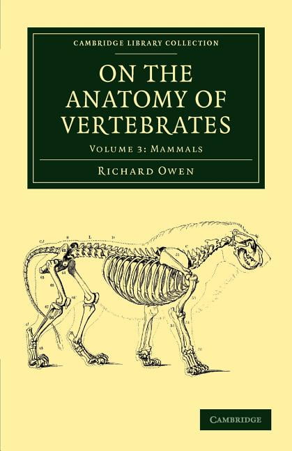 On Anatomy Vertebrates Volume 3 Richard Owen Paperback Cambridge … 9781108038270