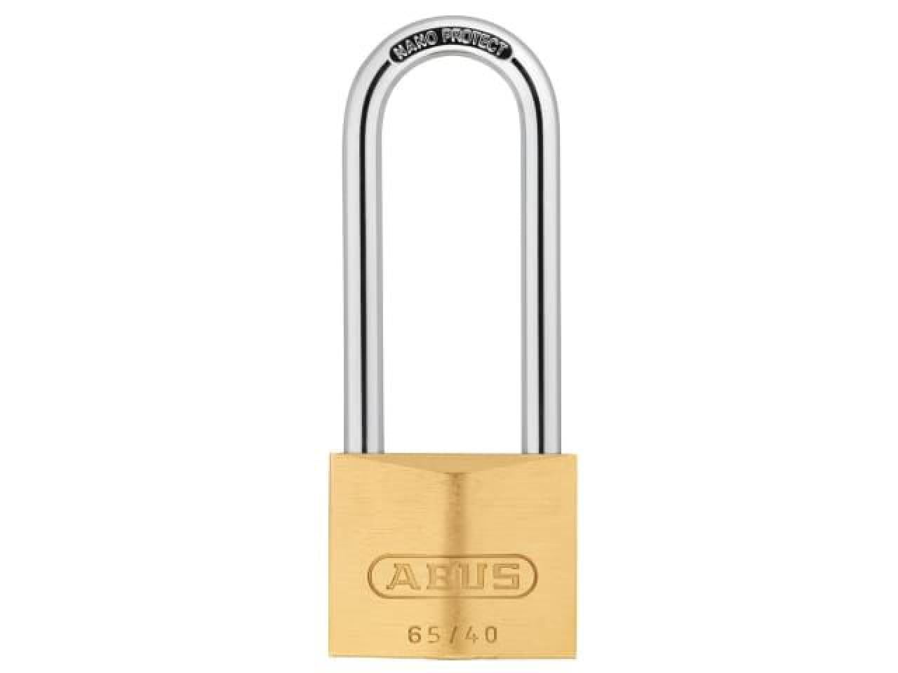 65/40HB63 40mm Brass Padlock 60mm Long Shackle - ABUS 4778