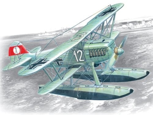 ICM 72192 Heinkel He-51B-2 on floats Decals Luftwaffe 1:72 Aircraft Model Kit