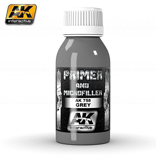 AK Interactive 00758 100ml Grey Primer and Microfiller - Image 2