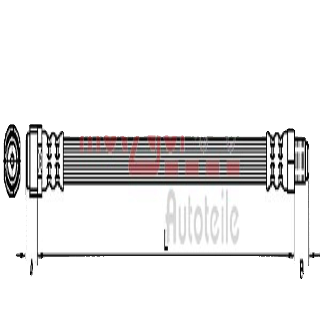 Original Metzger Brake Hose 4111119 for Mercedes-Benz