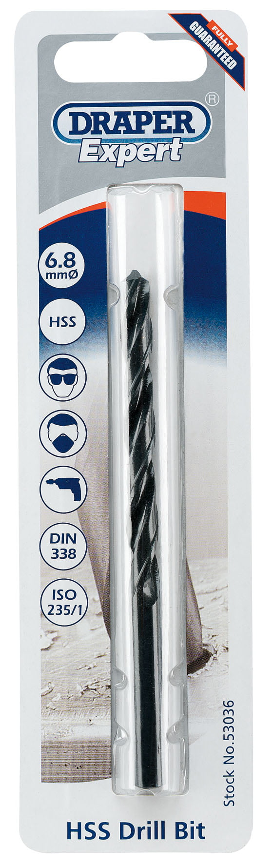 Draper 53036 HSS Twist Drill for 8 x 125 Taps 68mm 181mm