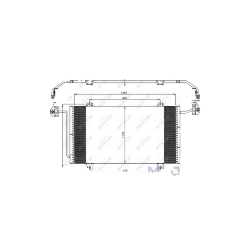 NRF 35908 Condenser, air conditioning for RENAULT